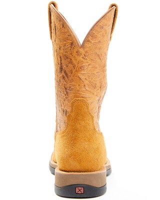 Pre-owned Twisted X Men's Cellstretch Western Work Boot - Soft Toe - Mxw0001 In Brown