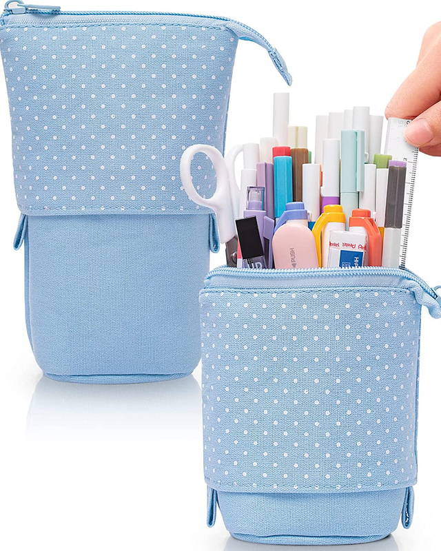Case Spacious Pen Holder Portable Makeup Pouch