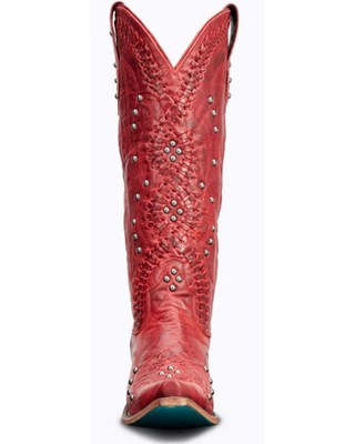 Pre-owned Lane Women's Cossette Western Boot - Snip Toe - Lb0469g In Red