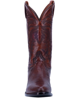 Pre-owned Dan Post Men's Winston Lizard Western Boot - Round Toe - Dp3051r In Brown