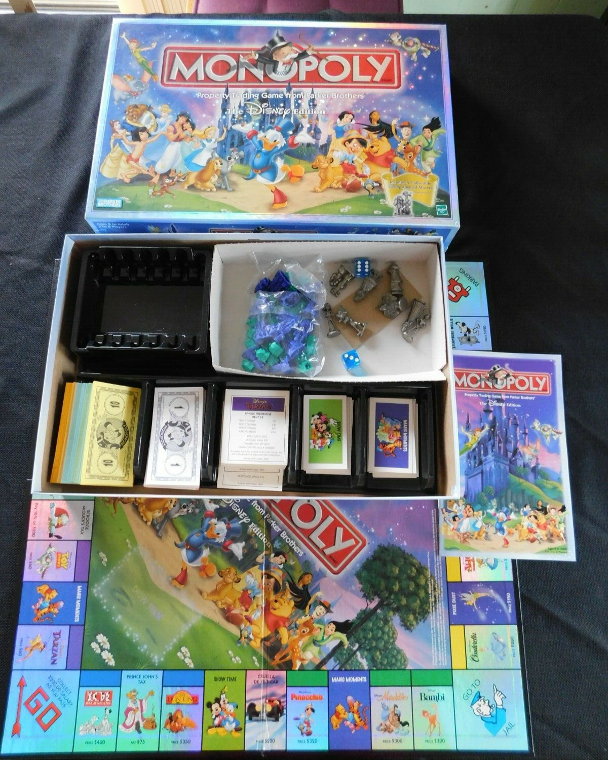 Monopoly Disney Edition 2001 Game Complete Parker Brothers w