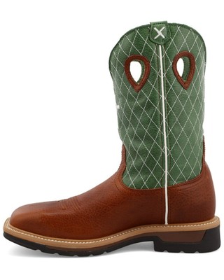 Pre-owned Twisted X Men's 12&quot; Western Work Boot - Steel Toe - Mlcs002 In Multicolor