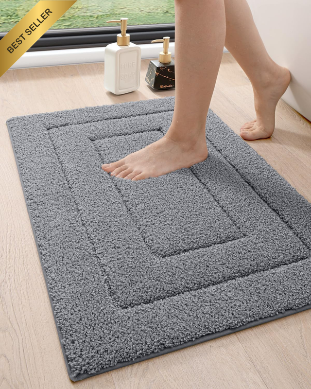 Bathroom Rug Mat Extra Soft Absorbent Non Slip Washable Bath Carpet 16
