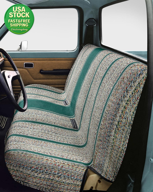 Baja Saddle Blanket Car Seat Covers Universal Fit Ford Chevrolet Dodge Green