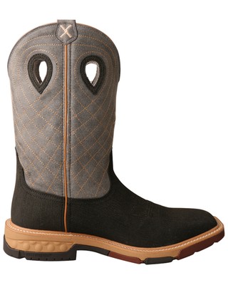 Pre-owned Twisted X Men's Cellstretch Western Boot - Broad Square Toe - Mxb0002 In Brown