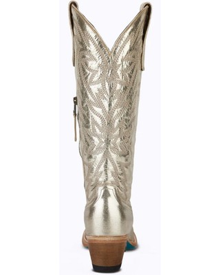 Pre-owned Lane Women's Smokeshow Metallic Tall Western Boot - Snip Toe - Lb0526g