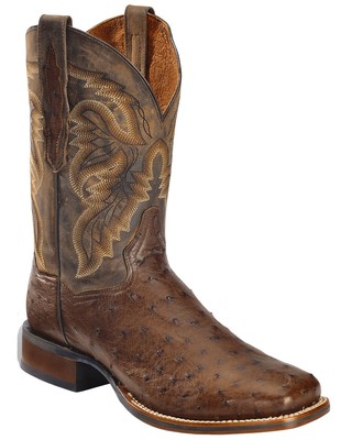 Dan Post Men's Alamosa Full Quill Ostrich Western Boot Broad Square Toe