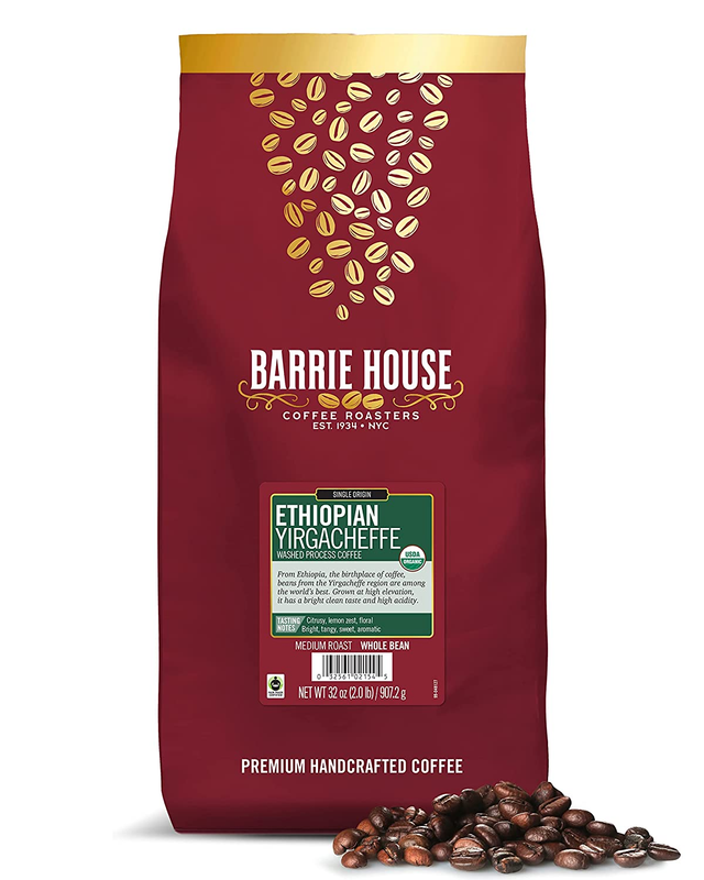 Barrie House Ethiopian Yirgacheffe Single Origin Whole Bean Coffee