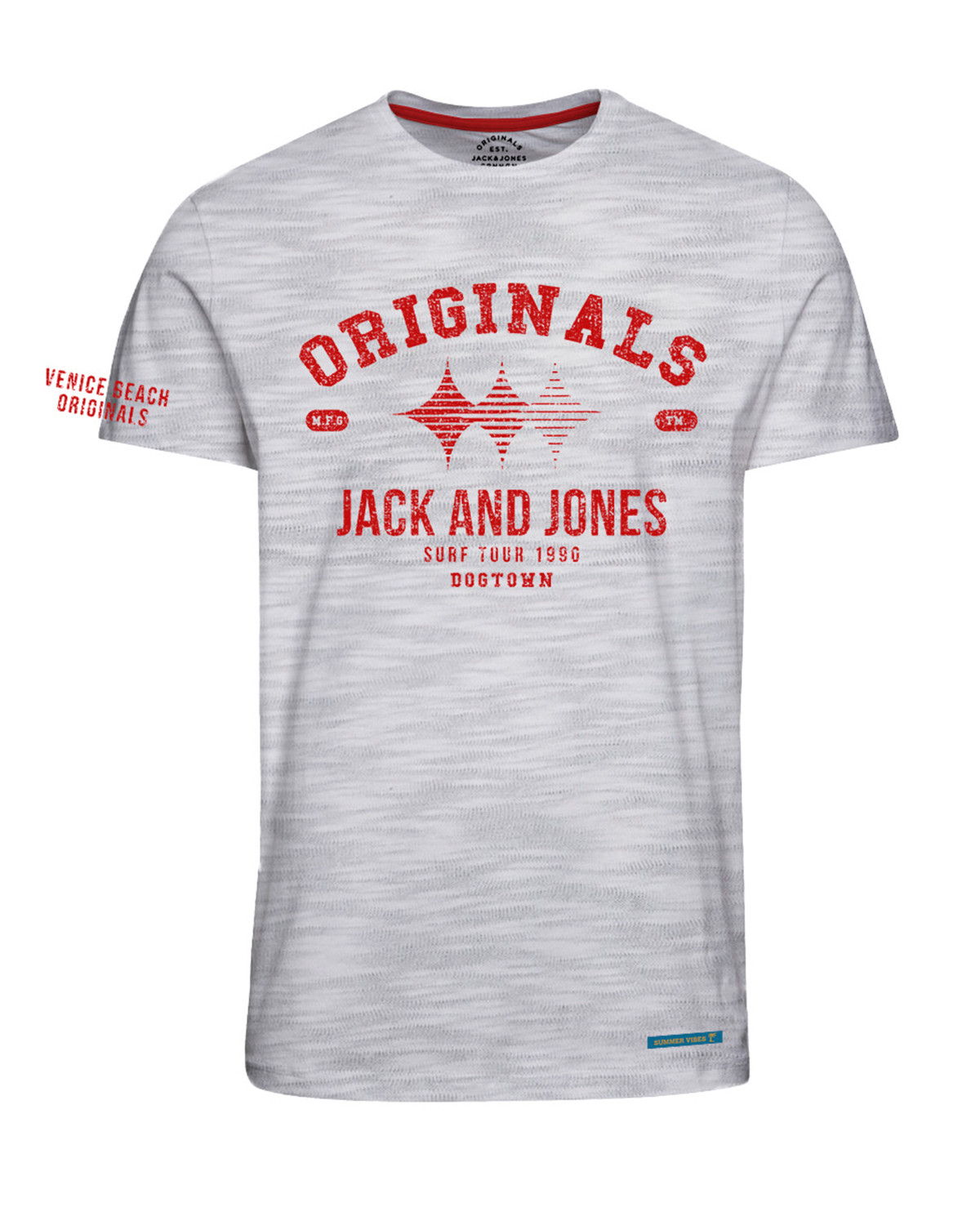 Jack /& Jones Originals T-Shirt Short Sleeve Cotton Tee Mens Jortelt