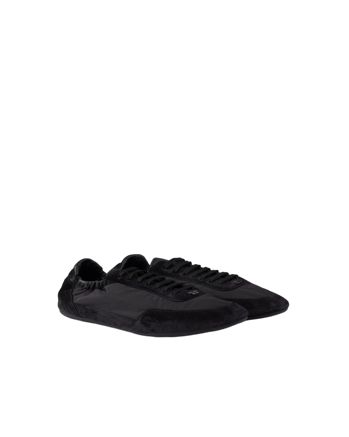 モダン♪◇Collapse スニーカー◇PRADA PRADA Collapse $975 Re-Nylon Black And Suede Elasticized