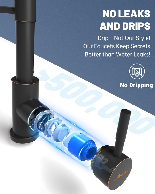 Kitchen Faucet with Soap Dispenser, SUS304 Pull down Kitchen Faucet Commercial S