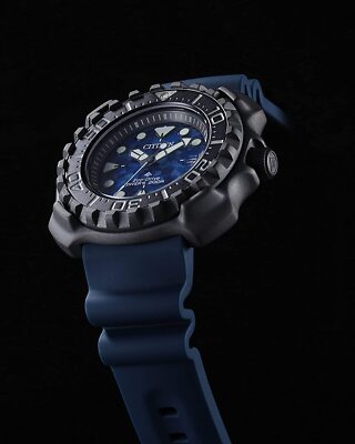 Pre-owned Citizen Watch Promaster Bn0227-09l [eco Drive Marine Series Diver 200m] Wat