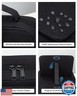 Bible Covers for Men and Women, Bible Case Carrying Church Bag with Book Stand, Bible Bag with Handle, Zipper and Multi-Pockets for Scripture Study Bible Protector (Black)