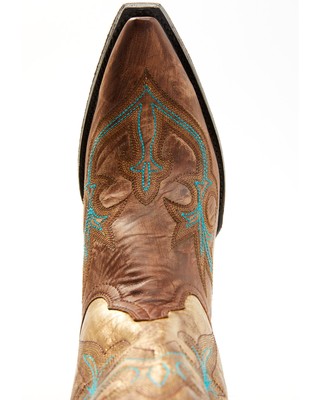 Pre-owned Old Gringo Women's Diego Heavy Western Boot - Snip Toe - L 3611-1 In Gold