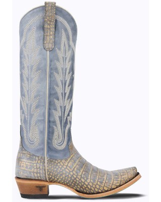 Pre-owned Lane Women's Skylight Tall Western Boot - Snip Toe - Lb0498b 8 M In Blue