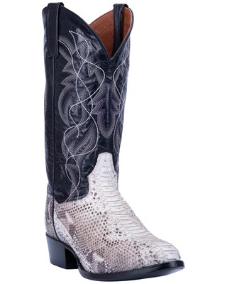 Pre-owned Dan Post Men's Manning Western Boot - Medium Toe Python 7 D