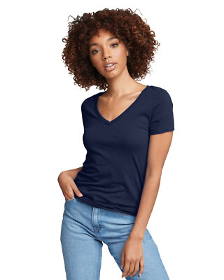 Next Level Apparel Ladies Ideal V-Neck Stylish T Shirt Casual T-Shirt N1540