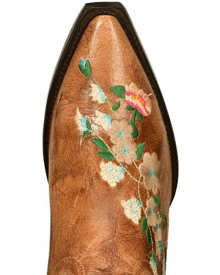 Pre-owned Macie Bean Women's Rose Garden Western Boot - Snip Toe Honey 8 1/2 M In Yellow