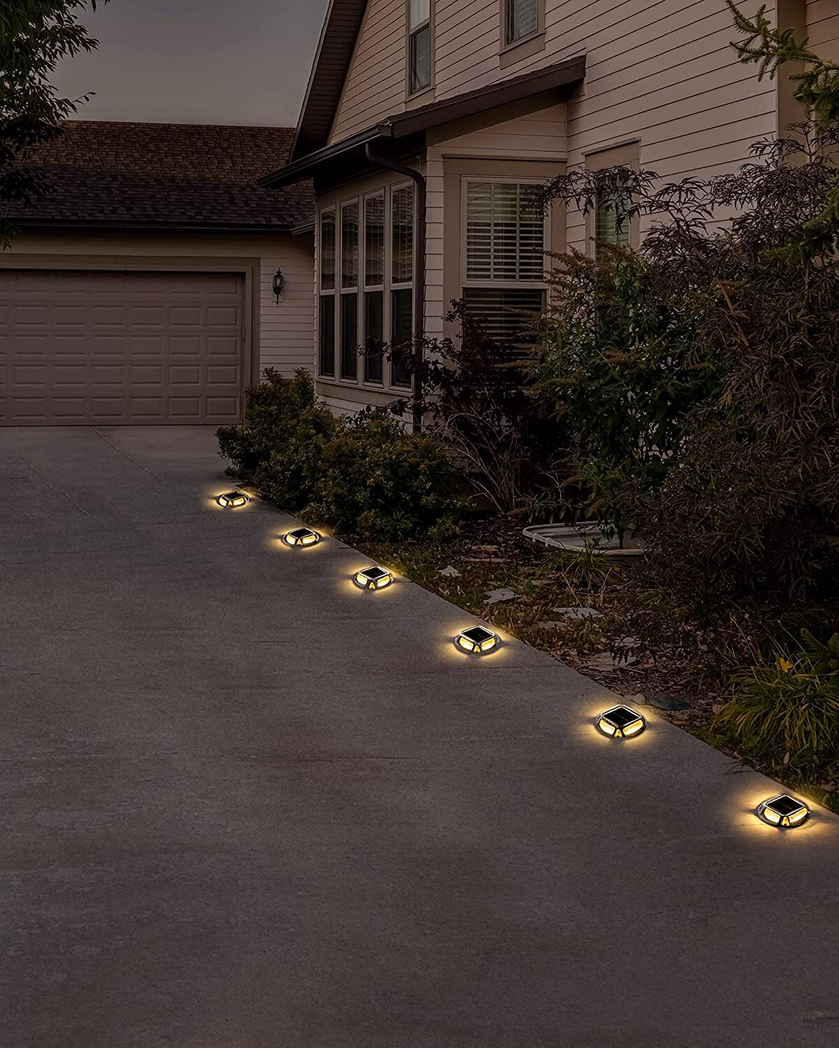 12Pack Solar Deck Lights Outdoor Driveway Marker Led Steps Lamp For Stairs Patio