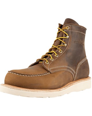 Pre-owned Whites Boot Men's 6&quot; Perry Lace-up Work Boot - Toe Brown 13 Ee