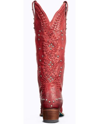 Pre-owned Lane Women's Cossette Western Boot - Snip Toe - Lb0469g In Red