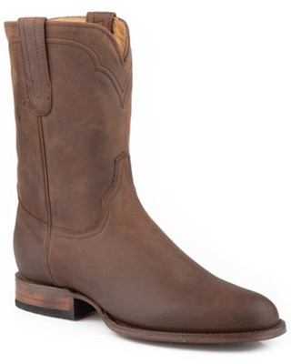 Pre-owned Stetson Men's Cassidy Western Boot - Medium Toe - 12-020-7615-4079 Br In Brown