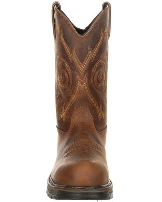 Pre-owned Georgia Boot Men's Carbo-tec Lt Waterproof Work Boot - Composite Toe - Gb00239 In Brown