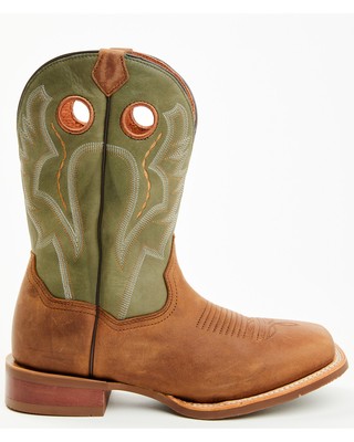 Pre-owned Dan Post Men's Leighton Performance Western Boot - Broad Square Toe Brown 7 D