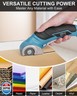 Cardboard Cutter Cordless Electric Scissors - Stocking Stuffers for Men Gifts Christmas Birthday Electric Box Cutter for Cardboard Recycling, Heavy Duty Carpet Cutting Tool for Plastic, Box, Leather