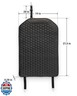 Owleys Kick Mat Back Seat Protector - Car Back Seat Cover for Kids Feet - Waterproof and Sturdy Protector for Upholstery from Dirt, Mud, Scratches and Stain (Black)