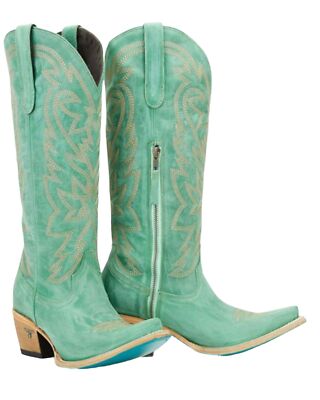 Pre-owned Lane Women's Smokeshow Tall Western Boot - Snip Toe - Lb0526j In Blue