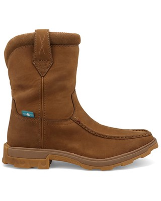 Pre-owned Twisted X Men's 9" Ultralite X&trade; Waterproof Work Boot Toe - Mulw001 In Brown