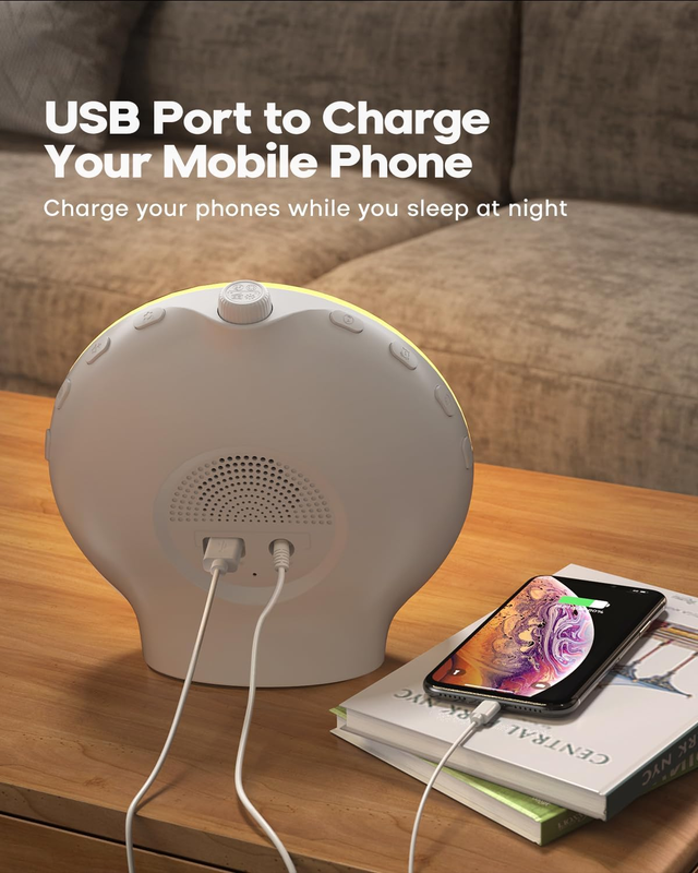 Sunrise Alarm Clock for Heavy Sleepers, Wake Up Light with Sunrise/Sunset Simula
