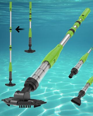 3-in-1 Cordless Pool Spa Hot Tub Vacuum Cleaner  Handheld Rechargeable Pool...
