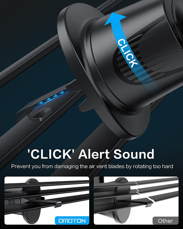 Car Phone Holder, Air Vent 360°Rotation Universal Car Phone Mount Cradle with Su