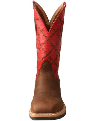 Pre-owned Twisted X Men's Lite Western Work Boot - Alloy Toe - Mlca005 In Brown