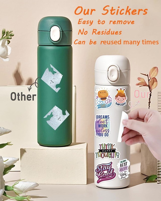 300PCS Motivational Sticker, Inspirational Words Stickers for Teens Adults Stude