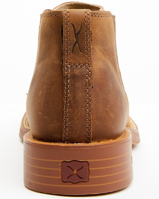 Pre-owned Twisted X Men's 4&quot; Tech X&trade; Chelsea Boot - Broad Square Toe - Mxtr008 In Rust Copper