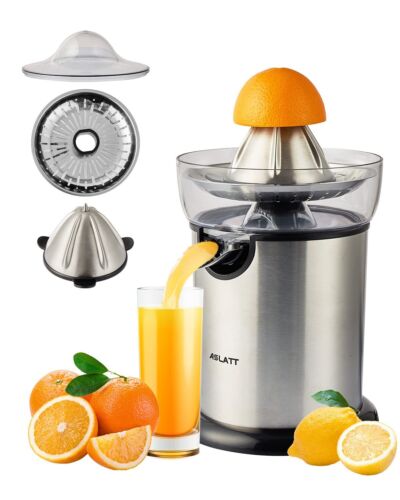 Electric Orange Juicer Citrus Juicer Lemon Squeezer Stainless Steel, Detachable