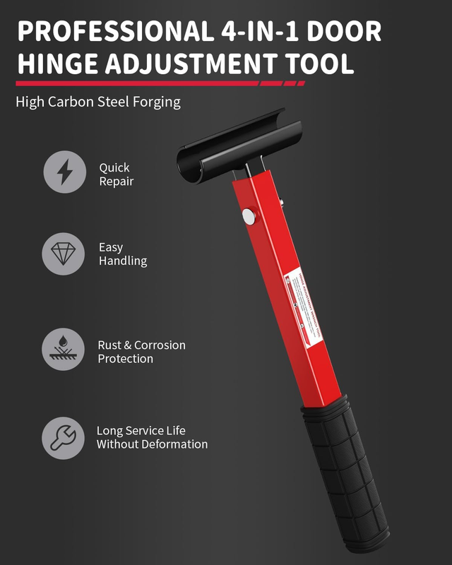 4 in 1 Door Hinge Adjustment Tool, Multi-Size Heavy Duty Hinge Bender Tool with