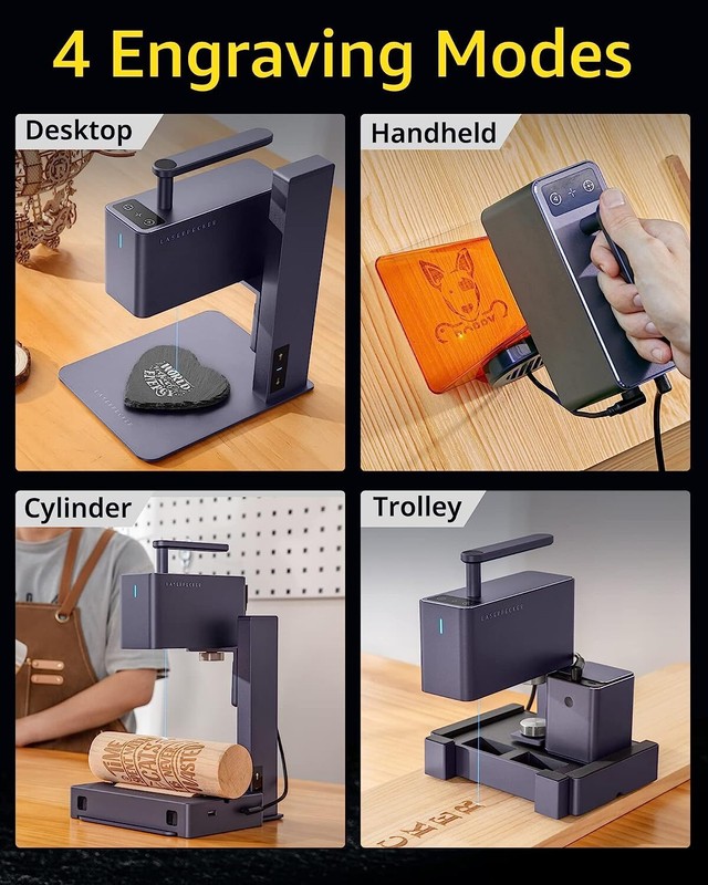 Handheld Laser Engraver: High Precision, Versatile, 2 Units