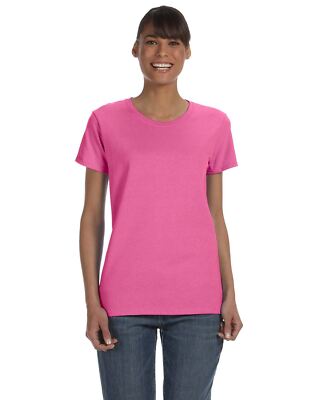 Gildan Womens T-Shirt Short Sleeves Heavy Cotton Ladies 5.3 oz Missy Fit MG500L