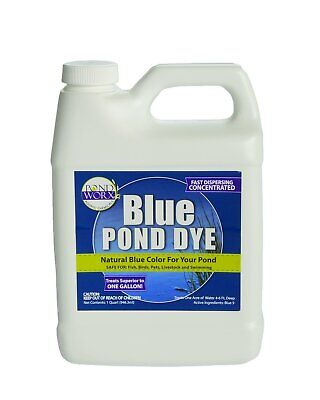 Pondworx Lake and Pond Dye - Ultra Concentrated - 1 Quart treats 1 Acre