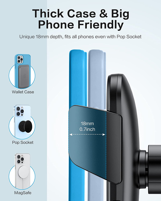 Car Phone Holder, Air Vent 360°Rotation Universal Car Phone Mount Cradle with Su