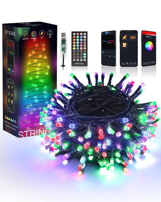 Smart Christmas Lights39FT 100 LED Smart Color Changing Led String Lights