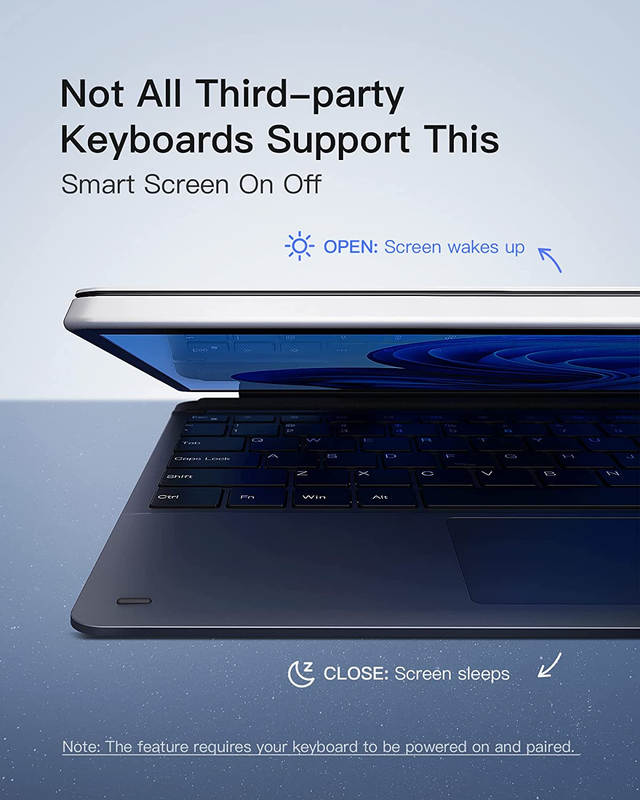 Surface Pro 9 Keyboard Compatible with Surface Pro 9/8/X, with 7-Color Backlight