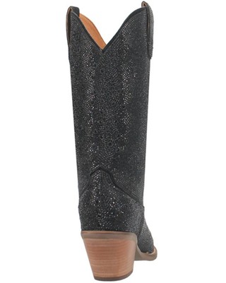Pre-owned Dingo Women's Dollar Western Boot - Pointed Toe - Di570-black 8 M