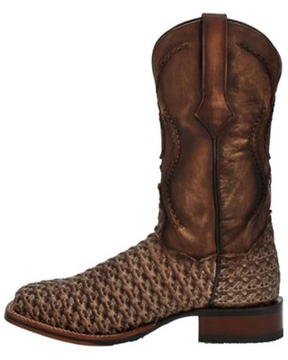 Pre-owned Dan Post Men's Stanley Western Performance Boot - Broad Square Toe - Dp4903 In Brown