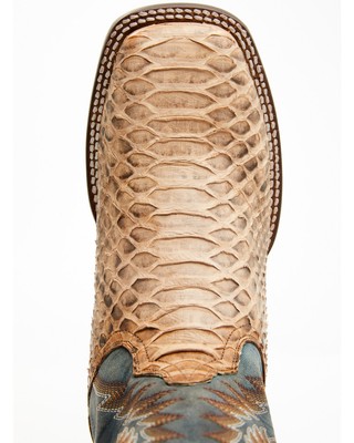 Pre-owned Dan Post Men's Templeton Exotic Snake Western Boot - Broad Square Toe - Dp4183 In Brown