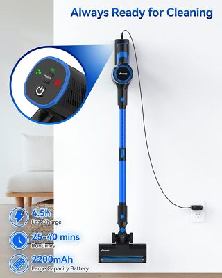 Devoac V50 20000pa Cordless Handheld Stick Upright Lightweight Vacuum Cleaner